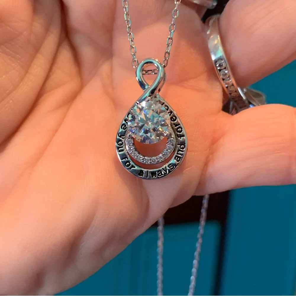 #52 Over 2 cttw Moissanite “I love you for always and forever” - Picture 8 of 9